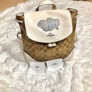 SOLD Coach X Disney Dumbo Signature Elle Backpack